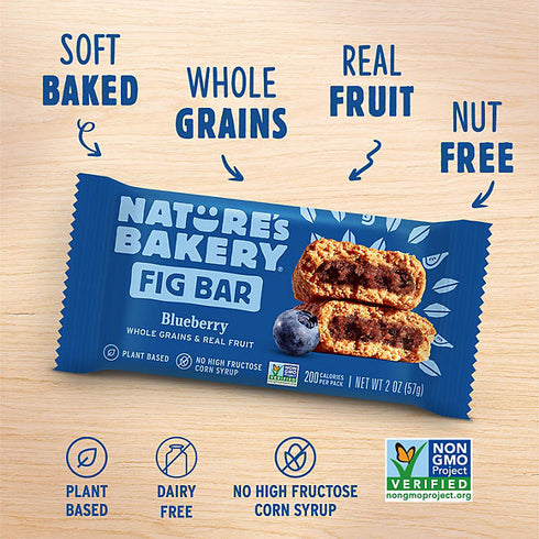 Nature's Bakery Fig Bars, Variety Pack, 2.5 oz, 32 Count - Soft-Baked, Whole Grain Bars, Assorted Flavors, Perfect for Snacking, Lunchboxes, or On-the-Go